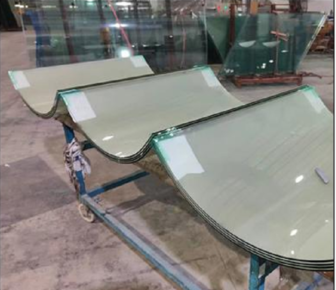 Train window glass annealing